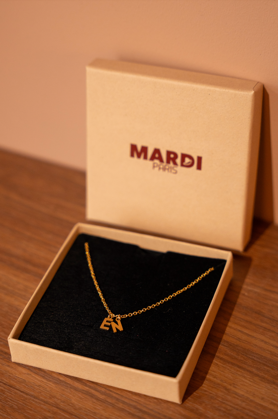 COLLIER INITIALES - DORÉ (1 à 4 lettres)