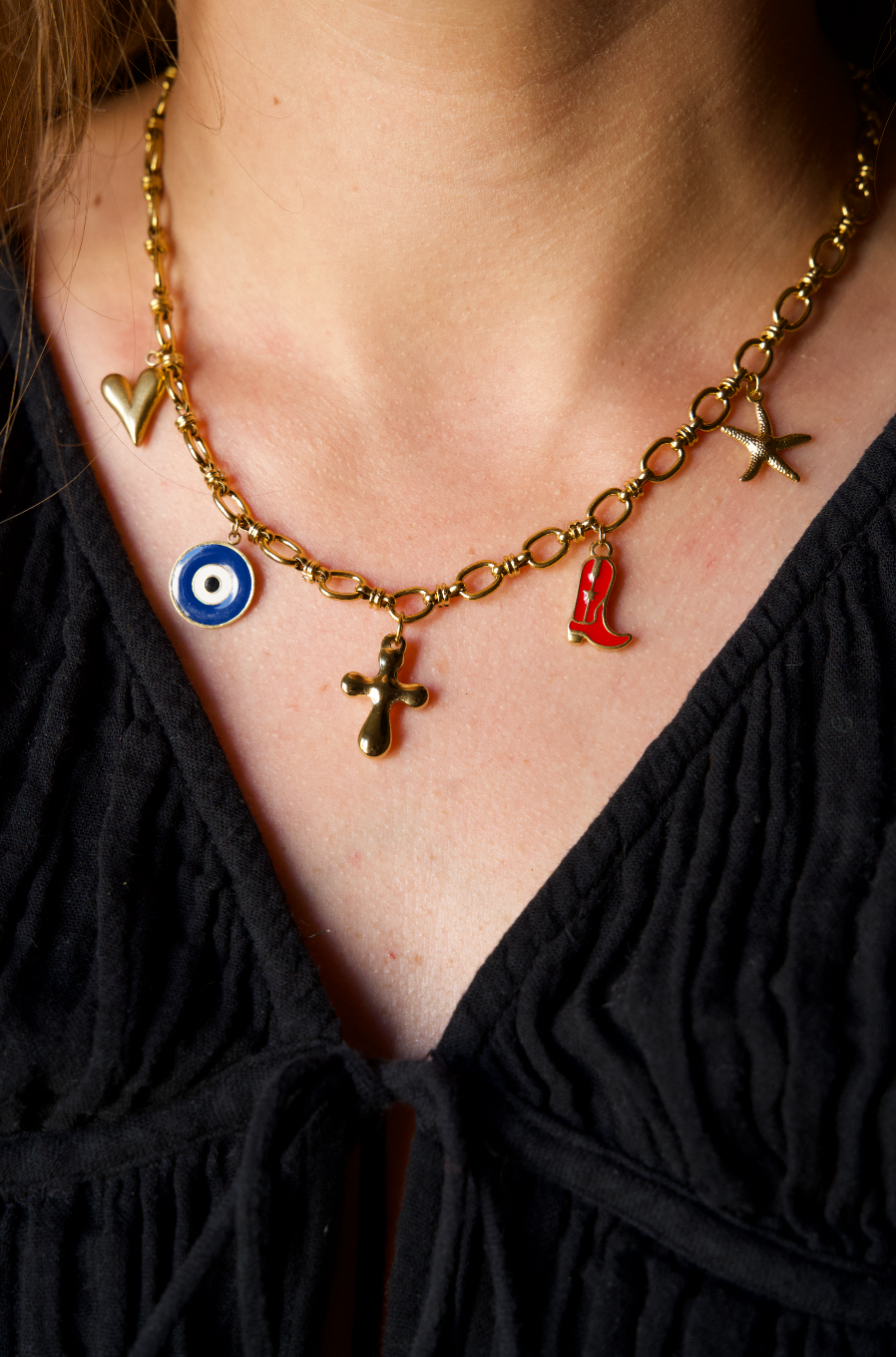 COLLIER À CHARMS MARTINE (5 à 11 charms)