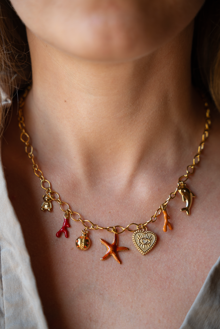 COLLIER À CHARMS JUSTINE (5 à 11 charms)