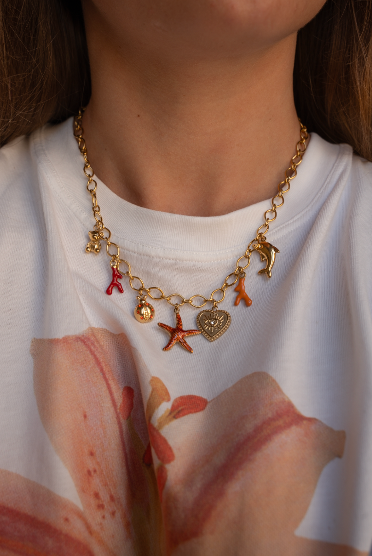 COLLIER À CHARMS JUSTINE (5 à 11 charms)