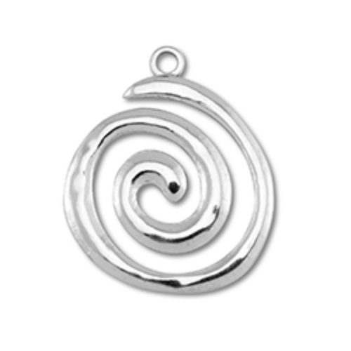 Charm argenté n°40 - spirale