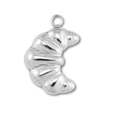 Charm argenté n° A33 - croissant