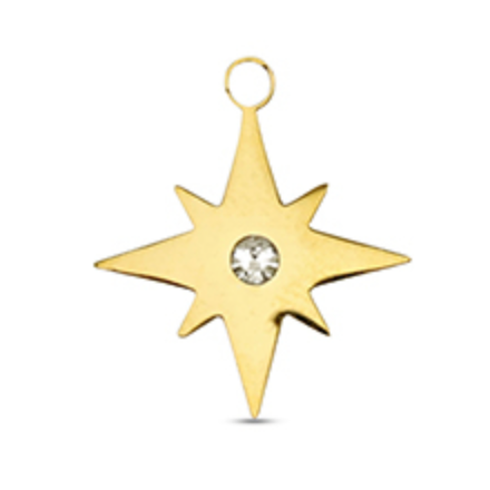 Charm n°14 - étoile nord strass