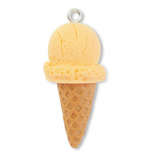 Breloque de sac n°39 - glace jaune