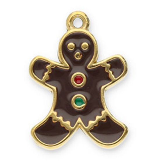 Charm n°D120 - bonhomme pain d'épices