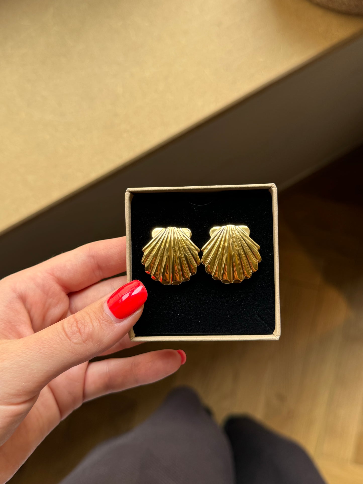 BOUCLES D'OREILLES COQUILLAGE