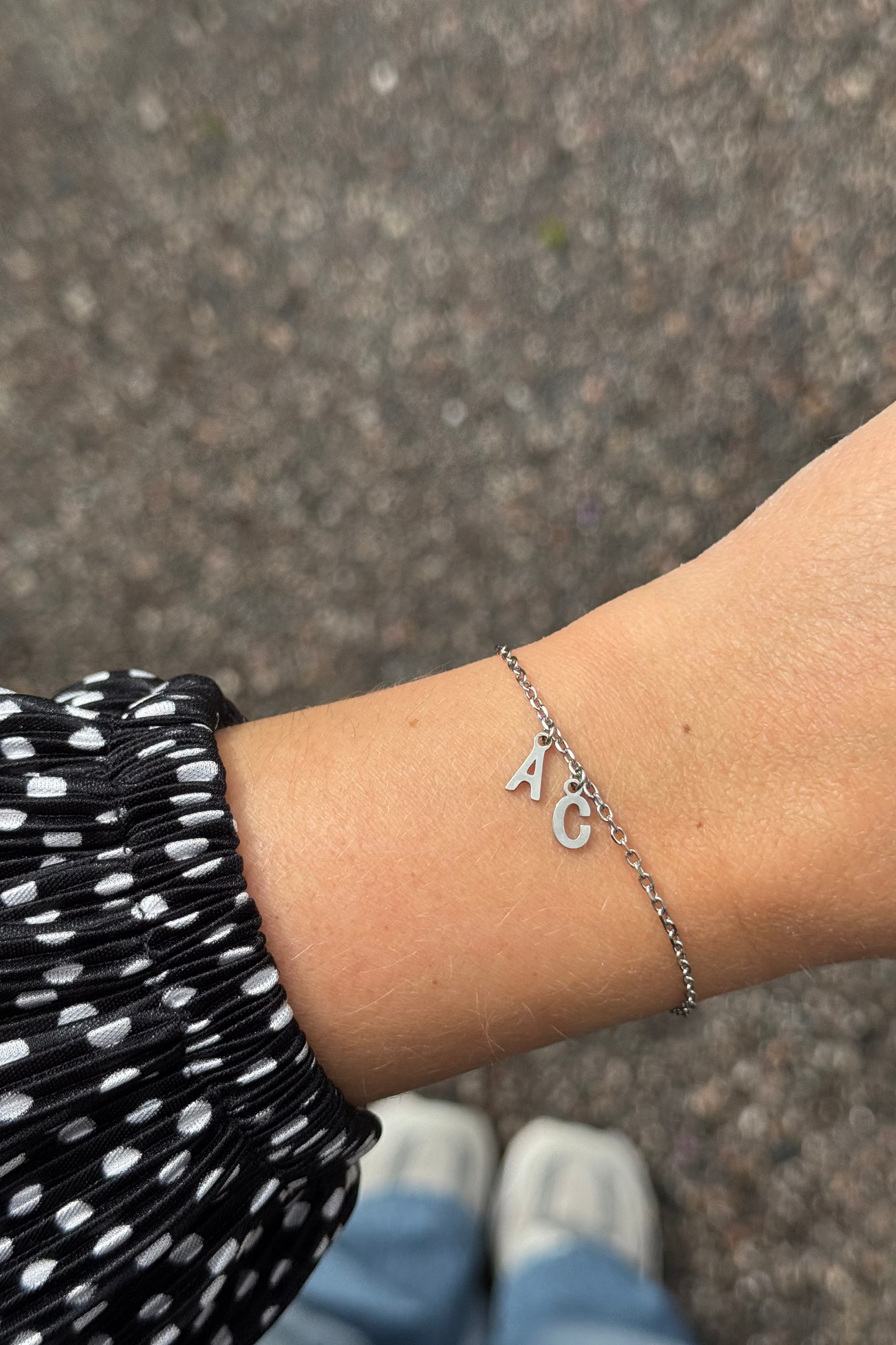 BRACELET INITIALES - ARGENTÉ (1 à 4 lettres)