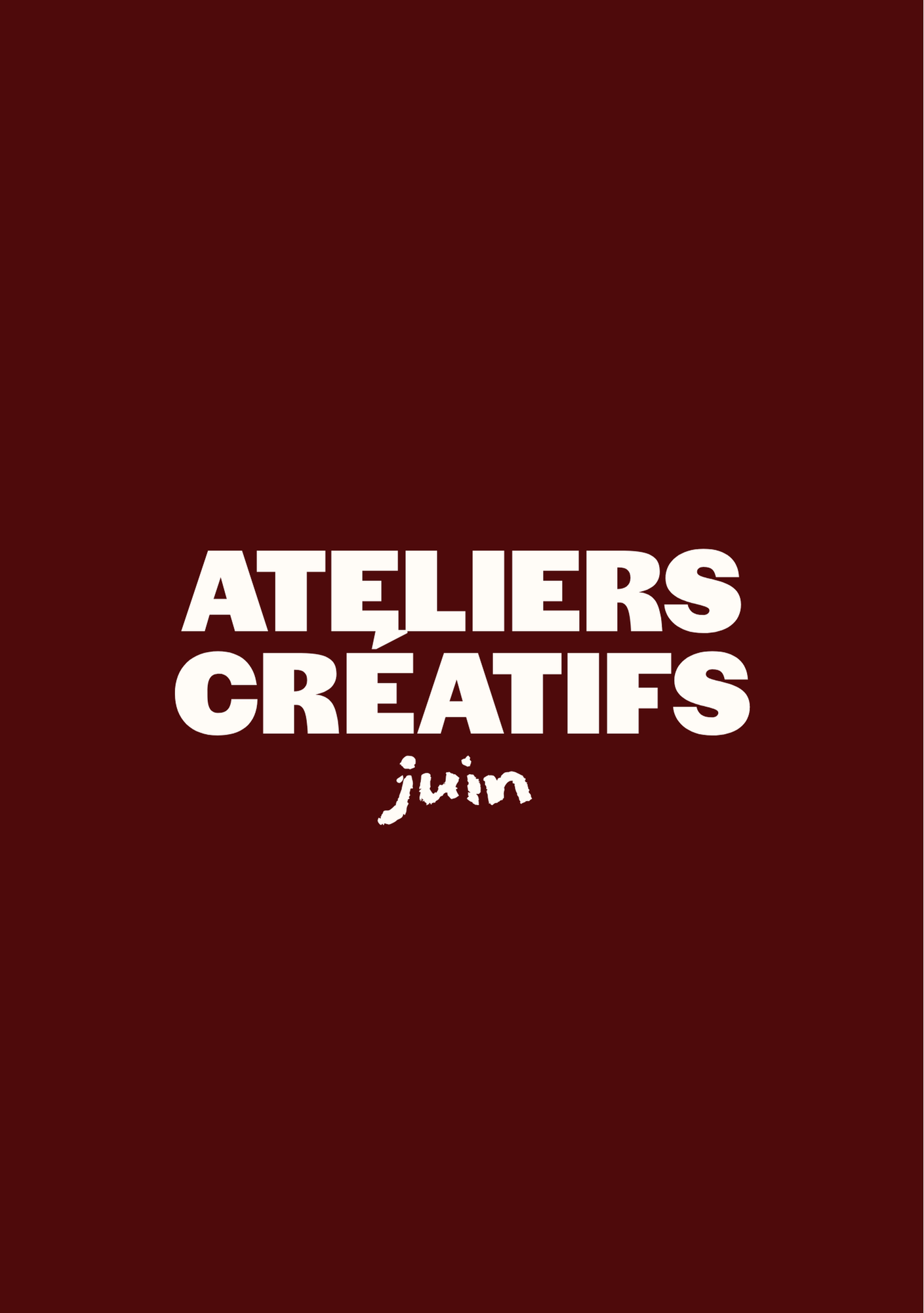 ATELIER CRÉATIF - Planning juin
