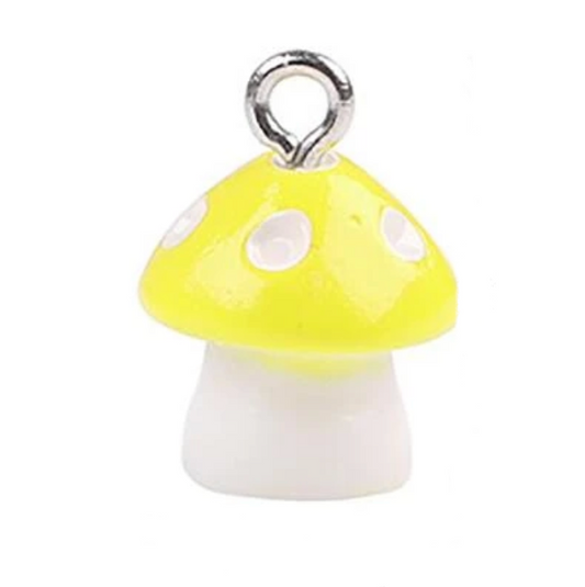 Breloque de sac n°9 - champignon jaune