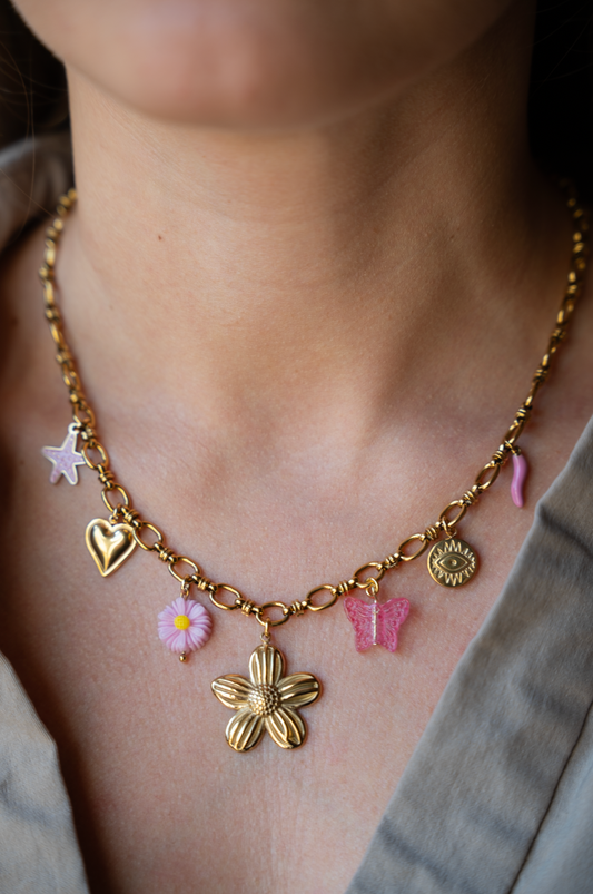 COLLIER À CHARMS MARTINE (5 à 11 charms)