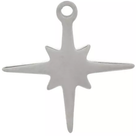 Charm argenté n°19 : étoile nord