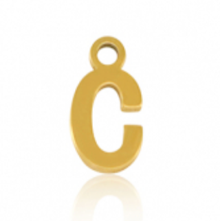 Lettre C - doré