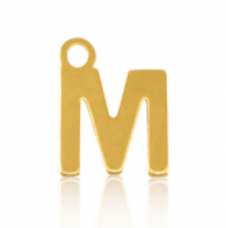 Lettre M - doré