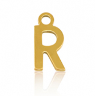 Lettre R - doré