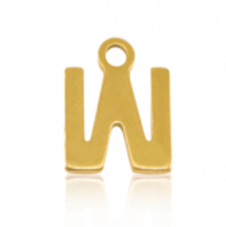 Lettre W - doré