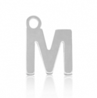 Lettre M - argenté