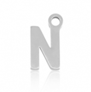 Lettre N - argenté