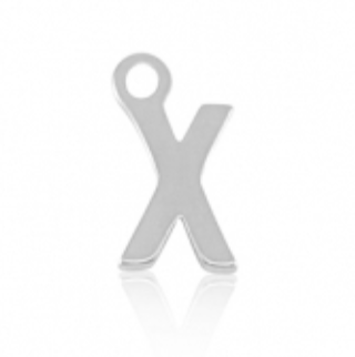 Lettre X - argenté