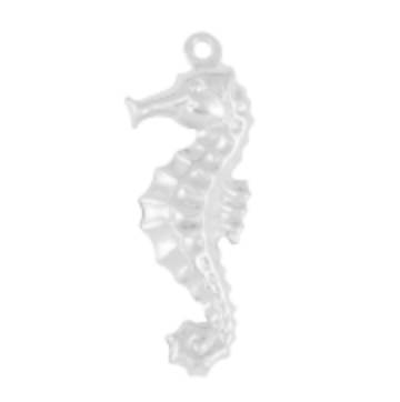 Charm argenté n° A3 : hippocampe