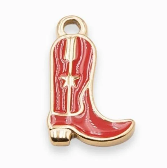 Charm n°93 - santiag rouge
