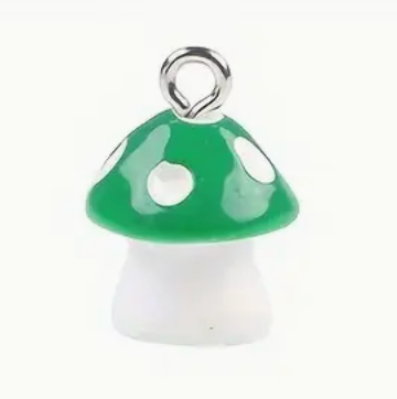 Breloque de sac n°8 - champignon vert