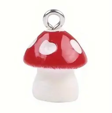 Breloque de sac n°4 - champignon rouge