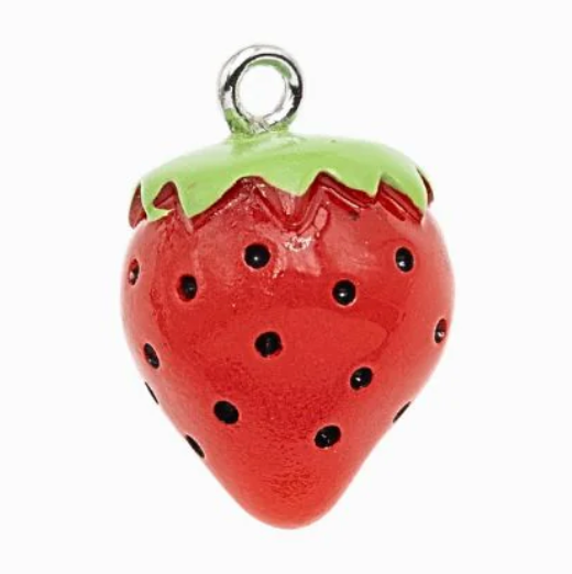 Breloque de sac n°10 - fraise