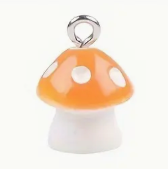 Breloque de sac n°5 - champignon orange