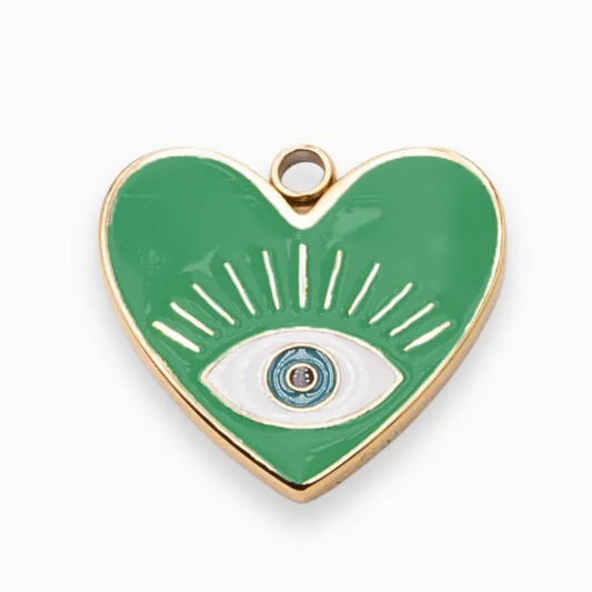 Charm n°57 - coeur vert comme des garçons