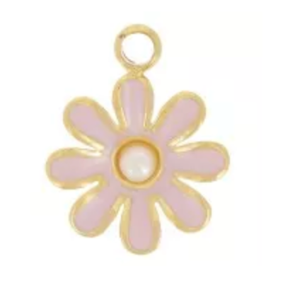 Charm n°7 - petite fleur rose