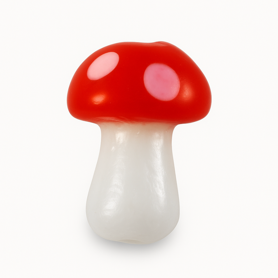 Charm n°78 - champignon rouge et blanc