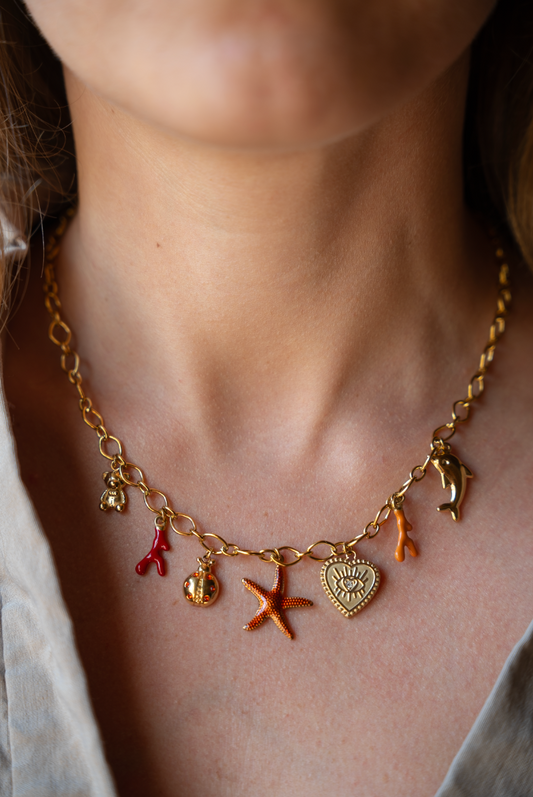 COLLIER À CHARMS JUSTINE (5 à 11 charms)