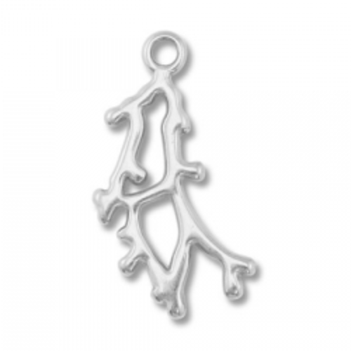 Charm argenté n°24 - corail