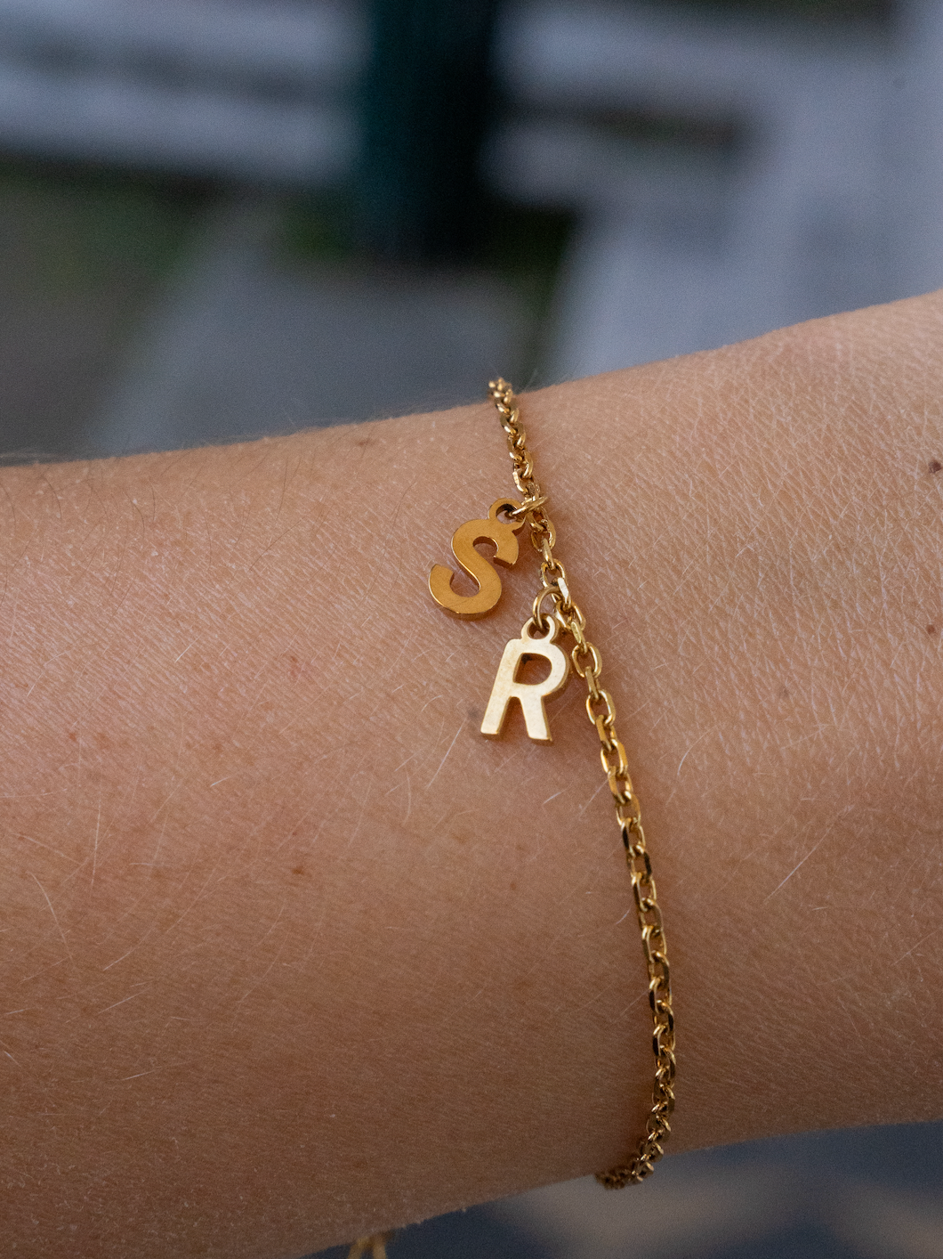 BRACELET INITIALES - DORÉ (1 à 4 lettres)