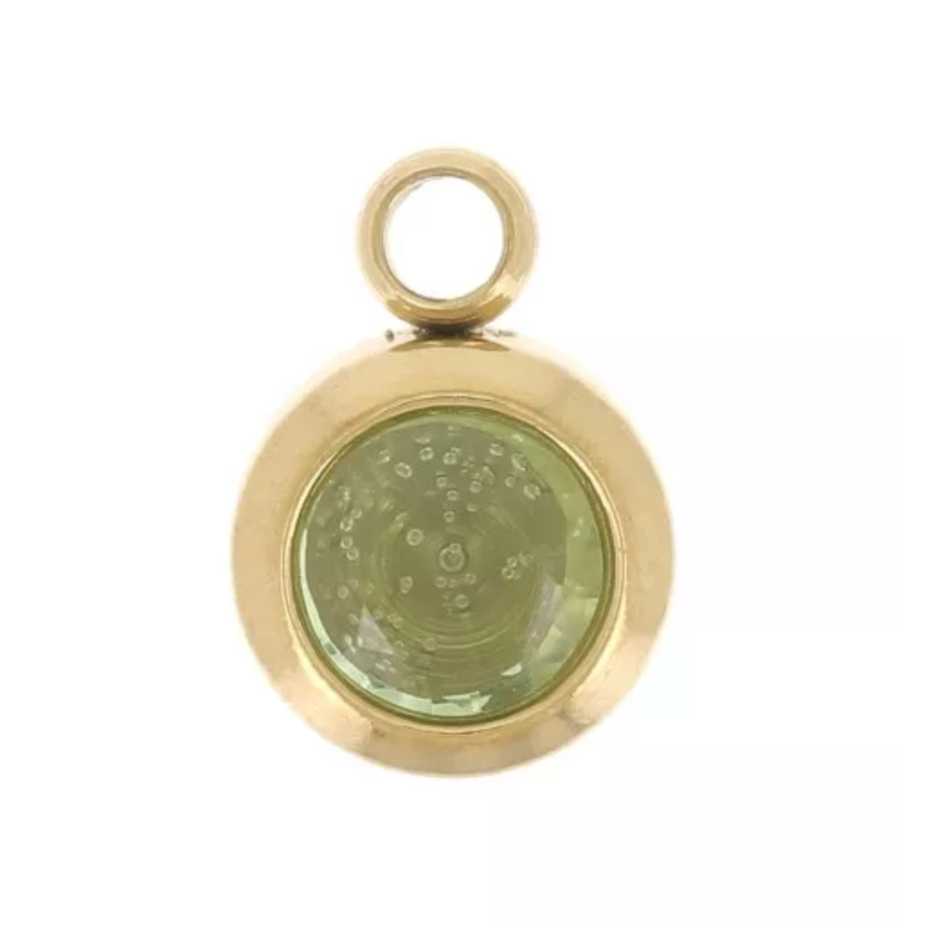 Charm n°91 - petit strass vert clair
