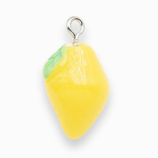 Breloque de sac n°26 - gros citron jaune
