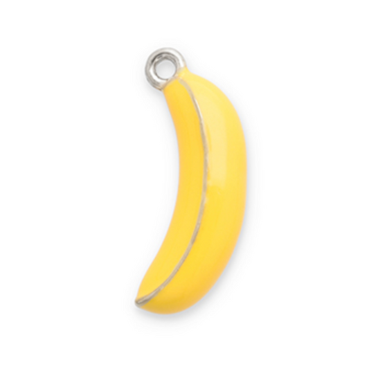 Charm argenté n°32 - banane
