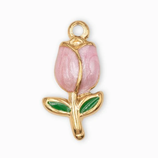Charm n°101 - tulipe rose