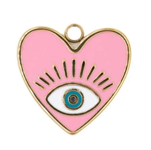 Charm n°109 - coeur rose comme des garçons