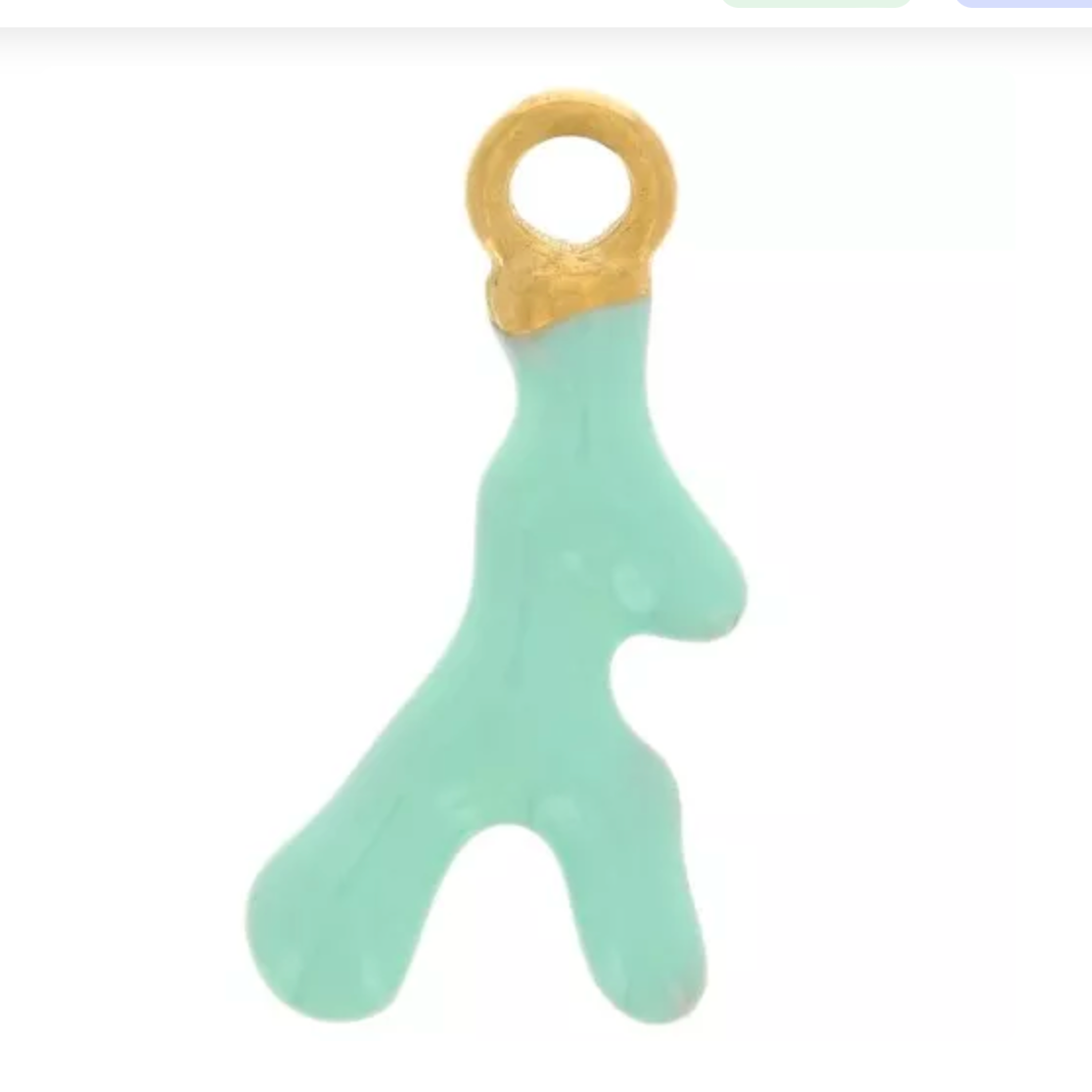 Charm n°69 - corail bleu