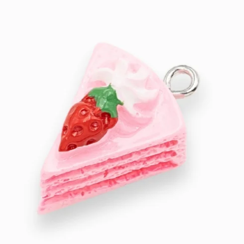 Breloque de sac n°41 - fraisier