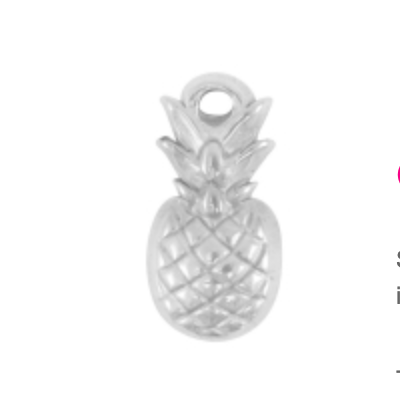 Charm argenté n°42 - ananas