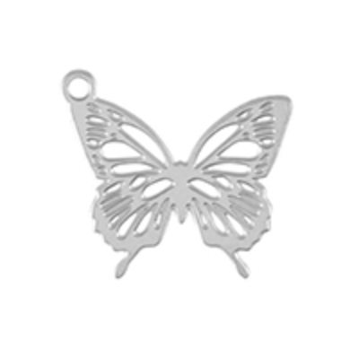Charm argenté n°49 - papillon tout fin