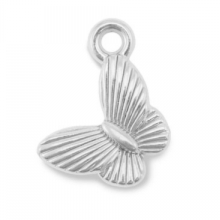 Charm argenté n°2 - papillon