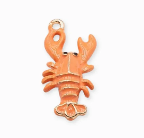 Breloque de sac n°28 - homard orange