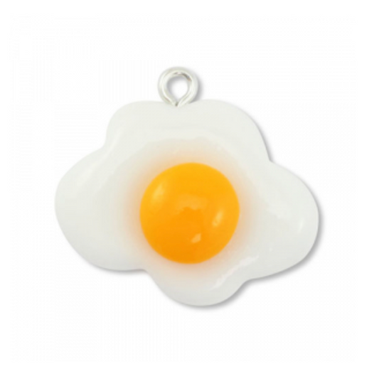Breloque de sac n°19 - oeuf au plat