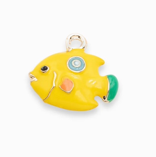 Breloque de sac n°44 - poisson jaune