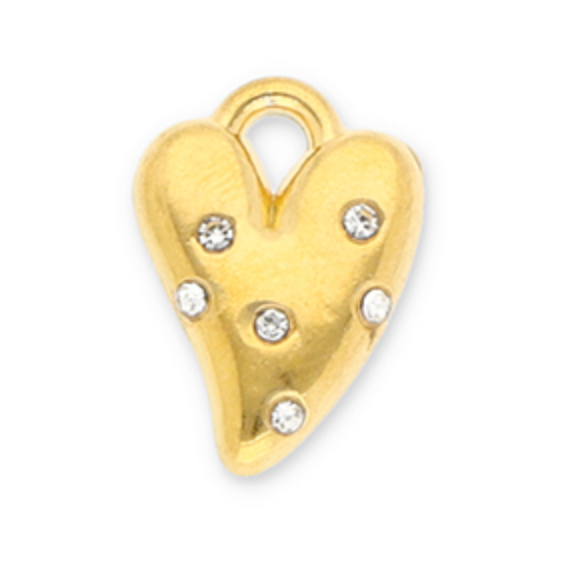 Charm n°33 - coeur avec stras